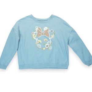 Disney Minnie Mouse baby blue sweatshirt